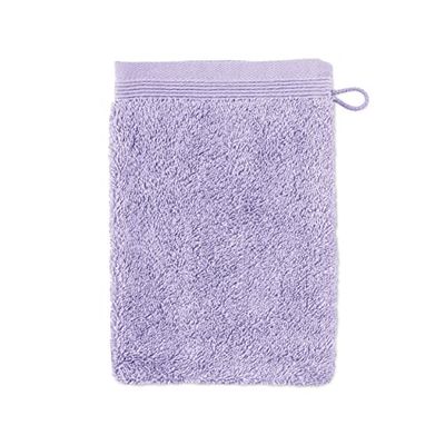 Möve Superwuschel wash glove 15 x 20 cm made of 100% cotton, lilac