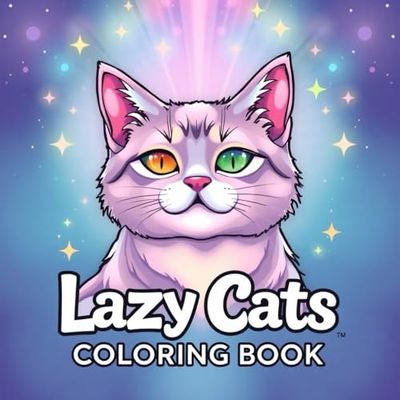 Lazy Cats Coloring Book: Awesome and Adorable Cute Cats & Kittens Book for kids