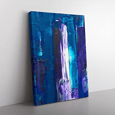 Abstract Art Painting Vol.68 By S.Johnson Modern Canvas Wall Art Print Ready to Hang, Framed Picture for Living Room Bedroom Home Office Décor, 60x40 cm (24x16 Inch)