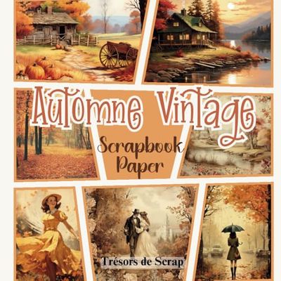 Automne Vintage Scrapbook Paper Trésors de Scrap': Feuilles de papier, couleurs de haute qualité pour scrapbooking, à découper