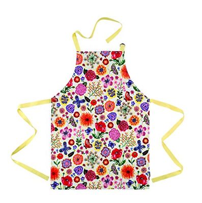 Nathalie Lété NL614G cuidado Luz delantal "flor", amarillo