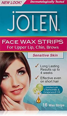 Sensitive Skin Facial Strip Wax (16 Strips)