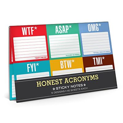 Sticky Note Packet: Honest Acronyms: Sticky Packet