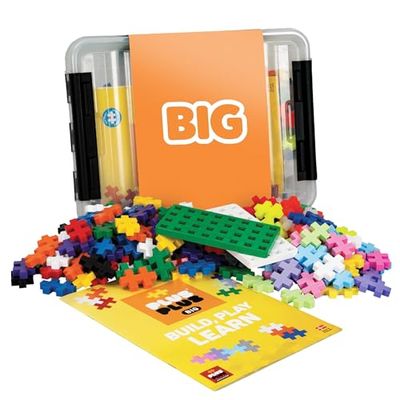 Plus-Plus, pc Grande 9603413 Big Box-Pietre Creative, ingegnoso Giocattolo da Costruzione, 200 Pezzi, Colore Teile