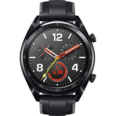 HUAWEI Watch GT Smartwatch, Touchscreen 1.39", Bluetooth 4.2, Autonomia Batteria fino a 2 Settimane, Impermeabile 5 ATM, GPS, TruSeen 3.0 Monitoraggio della Frequenza Cardiaca, Nero Graphite Black