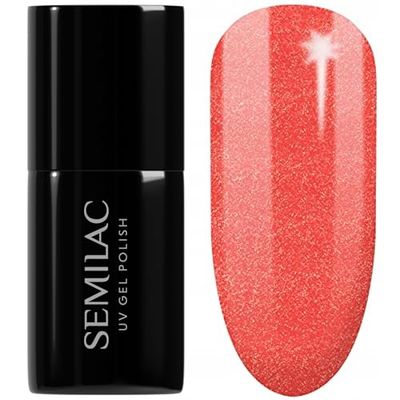 SEMILAC Gel Nail Polish 392 Red HeartBreaker - Full Coverage Gel Polish - Soak Off Easy To Use LED/UV Nail Lamp - Long Lasting Manicure and Pedicure up to 3 weeks