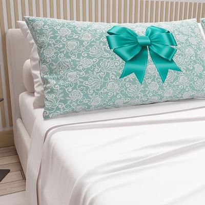 PETTI Artigiani Italiani - Sábanas de algodón con Fundas de Almohada de impresión Digital, sábanas para Cama Individual, Juego de Cama Individual, Blanco, 100% Fabricado en Italia