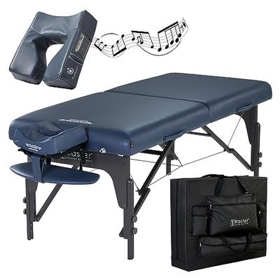 Master Massage Inklapbare mobiele massagebank massagebank massagebed behandelingsbed van hout, 71 cm