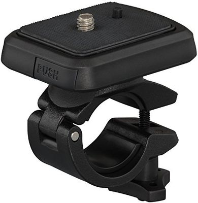 JVC MT-HB001EU Supporto in Telaio per Tubi da 21 a 30 mm per Serie JVC ADIXXION, GoGoal e tutte le ActionCam, Fotocamere, Videocamere con Filettatura, Vite Fotografica da 1/4 Pollice, Nero