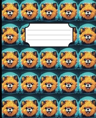 Adorable Pomeranian Notebook 7.5 x 9.25" 110 Pages