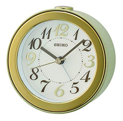 Seiko QHE172G - Despertador (segundero Lento), Color Dorado