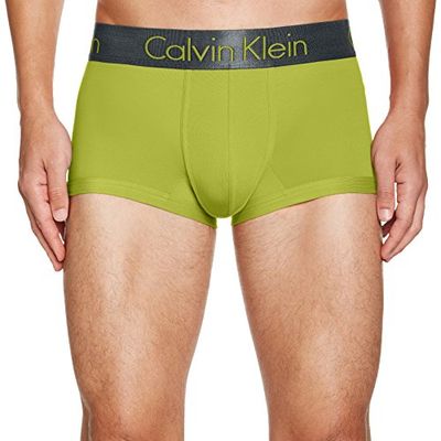 Calvin Klein underwear Boxershorts för män ZINC MICRO – LOW RISE TRUNK, Grön (Citric 4ci), XL