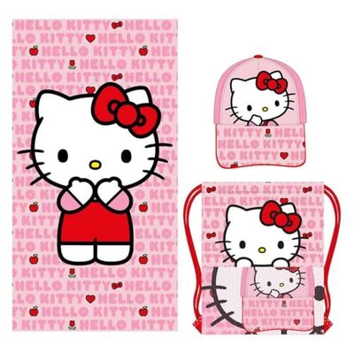 Hello Kitty Rosa Badhandduk - Märke EAN: 8445484470802