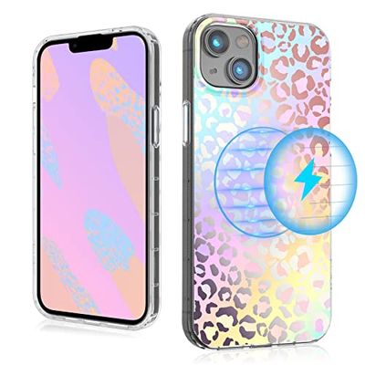 MYBAT PRO Magnetisch slank hoesje voor iPhone 14 Plus hoesje 6,7 inch, compatibel met MagSafe, Mood-serie voor vrouwen meisjes, militaire kwaliteit valschokbestendig, niet-vergelende beschermhoes,