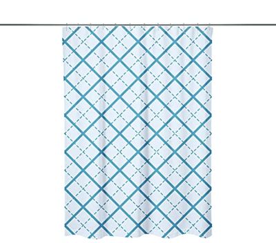Bonamaison, Rideau de Douche Imprimé Numériquement, Anneaux de Rideau de Douche Inclus, 1 Pièce, 140X200 Cm - Conçu et fabriqué en Turquie