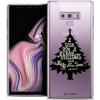 Caseink fodral för Samsung Galaxy Note 9 (6.4) fodral [kristallgel HD mönster jul 2017 kollektion XOXO Tree design - mjuk - ultratunn - tryckt i Frankrike]