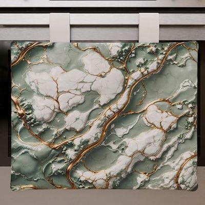 PETTI Artigiani Italiani - Modernt kök med Salvia-marmoreffekt, ugnsskydd för kök 40 x 50 cm, 100% tillverkad i Italien