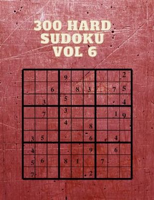 300 Hard Sudoku Vol 6: Hard Sudoku, fun adults activity book