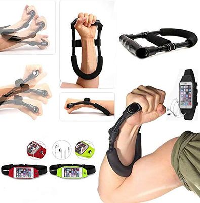 Set di manubri esagonali in neoprene o gomma, kettlebell in ghisa o vinile, borsa ponderata, squat, affondi, allenamento pesi, cardio e cintura da palestra con doppia cerniera (esercitatore