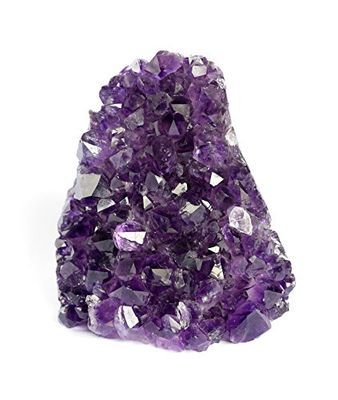 Deep Purple Project Large Amethyst Clusters 600 to 700 gr Polished Crystal Geode Plus: Premium Gift Box Spiritual Healing Stone
