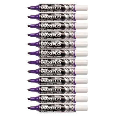 Pentel Maxiflo – Lote de 12 marqeurs, color morado