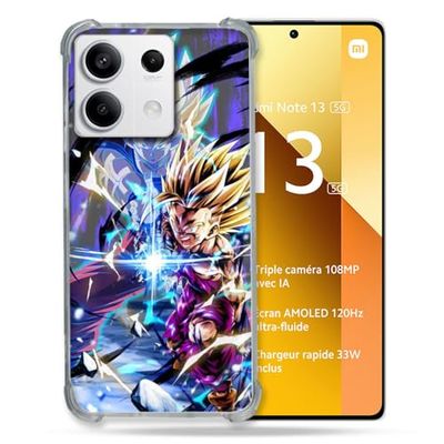 Cokitec Custodia rinforzata per Xiaomi Redmi Note 13 5G Manga Dragon Ball Sangohan Duo