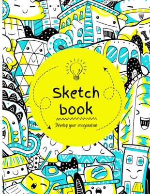 Sketch Book Drawing and Doodling for kids: Sketch Book for kids for Drawing, Writing, Painting, Sketching or Doodling, 110 Pages, 8.5x11