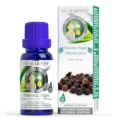 MarNYS - Olio essenziale al pepe nero, 100% puro chimico, 15 ml
