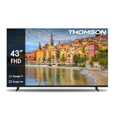Thomson 109 cm (43 tum) Google TV FHD röststyrning Triple Tuner Smart TV – 43FG2S14-2024