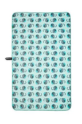 Bibu antimikrobiell mikrofiberhandduk med 20% återvunnen plastflaskor grön 130 x 75 cm