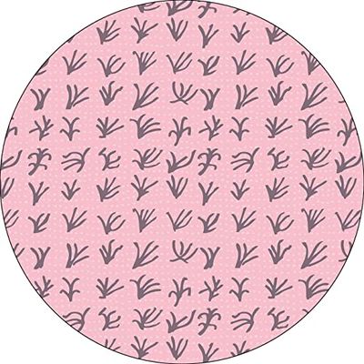 Bonateks, Ronde digitaal bedrukte muismat, antislip onderkant, voor kantoor en thuis, diameter: 22 cm