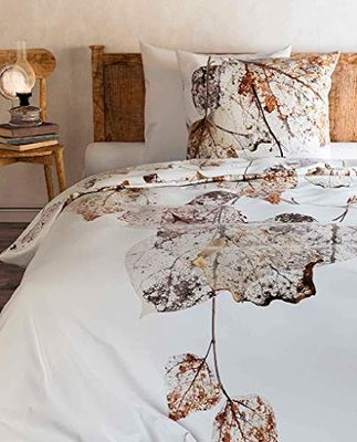 Heckett Lane Lin Duvet Cover, 100% Twill Cotton, Tawny Brown, 135 x 200 Cm, 1.0 Pieces