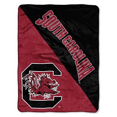 Northwest NCAA South Carolina Fighting Gamecocks Unisex-Adult Micro Raschel Throw Blanket, 46" x 60", Halftone