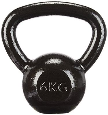 Amazon Basics Kettlebell i gjutjärn, 6 kg, svart