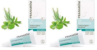 PRANAROM - Buccarom - Gel Bucodental - Confort e Higiene Buco-dental - Contiene AEQT con Propiedades Calmantes y Reparadoras - con Aceites Esenciales - 15ml (Paquete de 2)