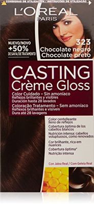 LOreal Paris Casting Creme Gloss Baño De Color 323 Chocolate Negro