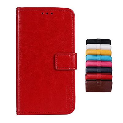 SHIEID® ASUS Zenfone MAX Pro M1 ZB602KL Funda Faux Cuero Billetera Funda para ASUS Zenfone MAX Pro M1 ZB602KL con Stand Función(Rojo)