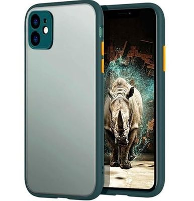 OEM Dubbelt matt fodral iPhone SE 2022/SE 2020/iPhone 8/iPhone 7 grön+orange märke
