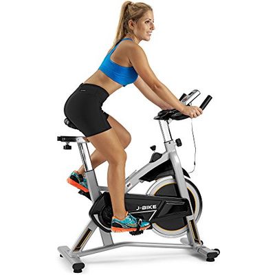 BH Fitness MKT J Bike H9135RF Indoor Bike con volano d'inerzia da 18 kg e Freno a Frizione