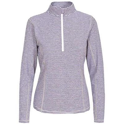 Trespass Femme Overjoy Hauts manches longues, Bleu Foncé Chiné, XXL EU