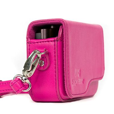 MegaGear MG1267 Estojo de couro com correia para Leica C Typ 112, rosa