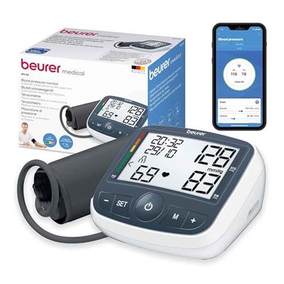 Beurer BM40 ON PACK - Tensiómetro de brazo con adaptador, color blanco