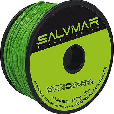 Salvimar Mono, unisex spiraal, voor volwassenen, acid green, diameter 1,80 mm x 50 m