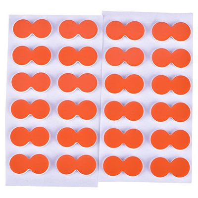 Tbest Fly Fishing Strike Indicators for Trout, 24 stuks EVA Fly Fishing Floats Rike Aanvalsindicator Accessoires (Oranje)