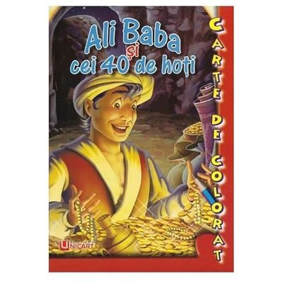 Ali Baba Si Cei 40 De Hoti. Carte De Colorat