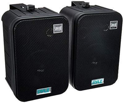 Pyle PDWR50B Altavoz 250 W Negro - Altavoces (2.0 Canales, Alámbrico, Terminal, 250 W, 30-22000 Hz, Negro)