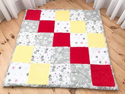 speelmat patchwork deken speeldeken babydeken 125x125