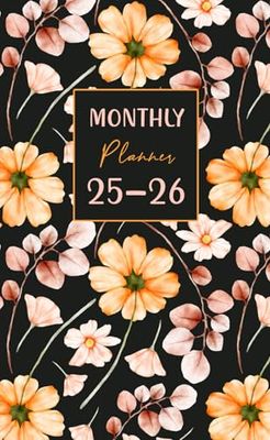 25-26 Monthly Planner: Keep Everyday Noted with This 2-Year Pocket Organizer from JANUARY 2025 to DECEMBER 2026 includes Holidays Small size for Purse