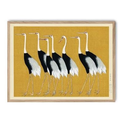 Cuadro cranes on yellow_FASE5