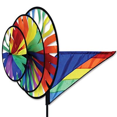 Premier Kites Triple Spinner-Rainbow by, PK25311, Multicolor